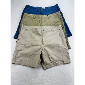 Tommy Bahama Duck Head Columbia Shorts Men 40 9" Lot of 3‎ Beige Blue Khaki